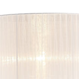 Florence Round Floor Lamp Lampshade - White, 38 x 26cm