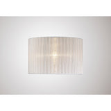 Florence Round Floor Lamp Lampshade - White, 38 x 26cm