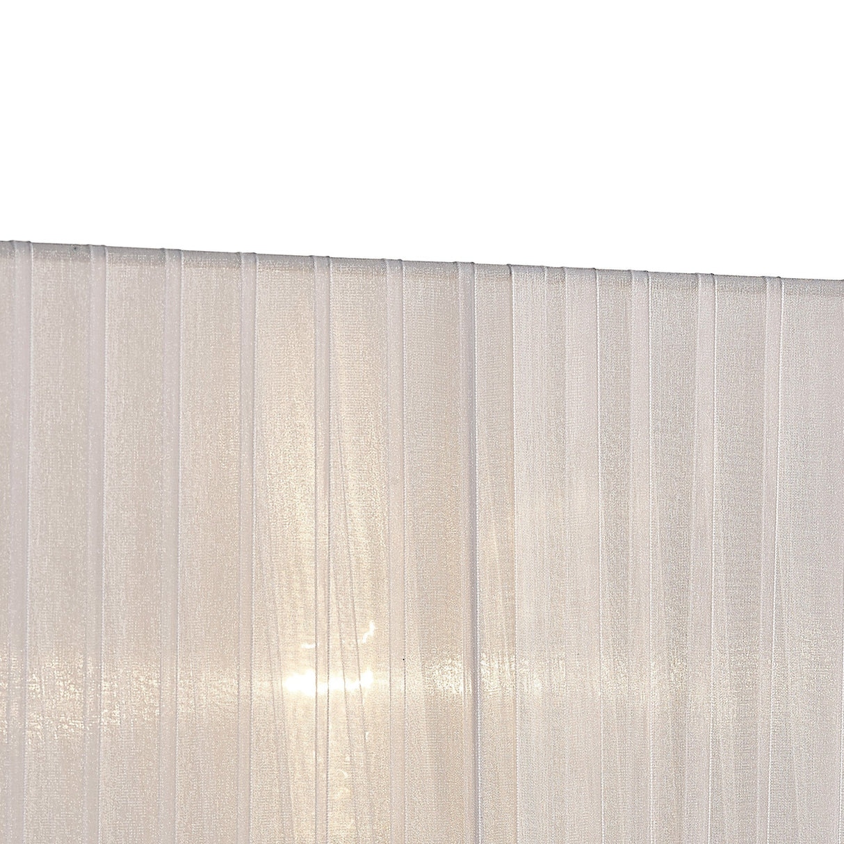 Florence Rectangle Table Lamp Lampshade - White, 38 x 19 x 23cm