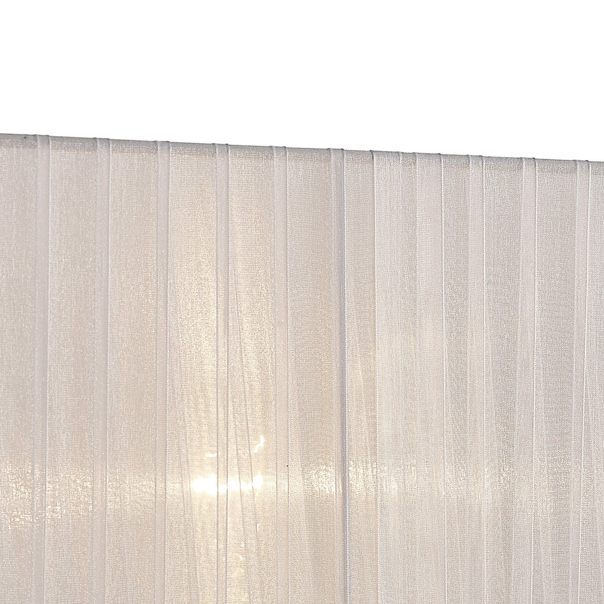 Florence Rectangle Floor Lamp Lampshade - White, 40 x 21 x 26cm