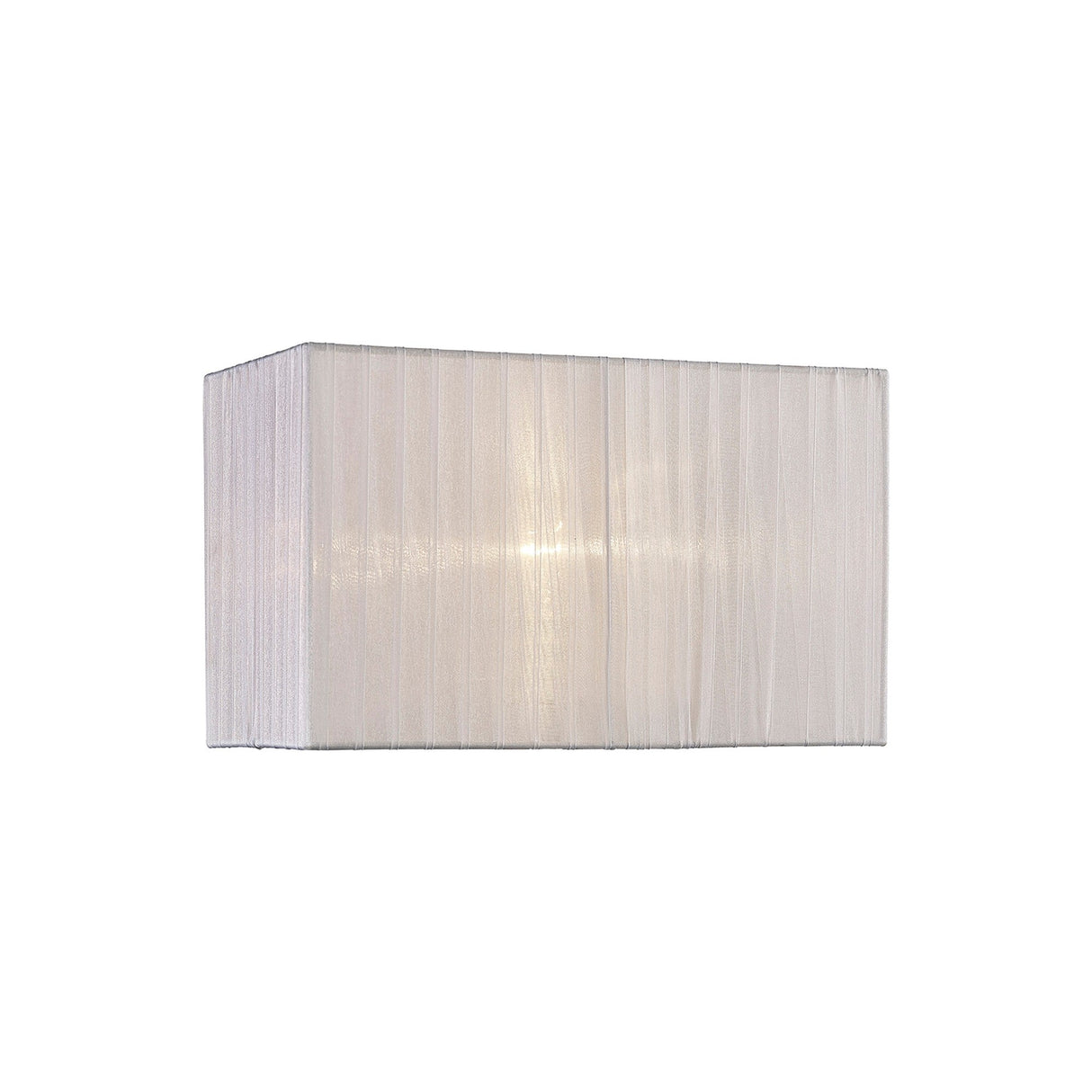 Florence Rectangle Floor Lamp Lampshade - White, 40 x 21 x 26cm