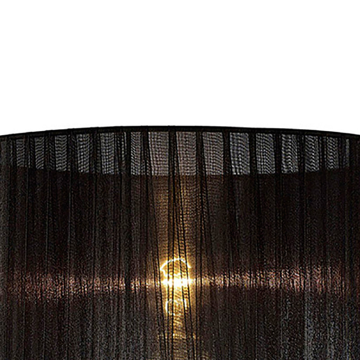 Florence Round Table Lamp Lampshade - Black, 36 x 23cm