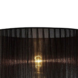 Florence Round Table Lamp Lampshade - Black, 36 x 23cm