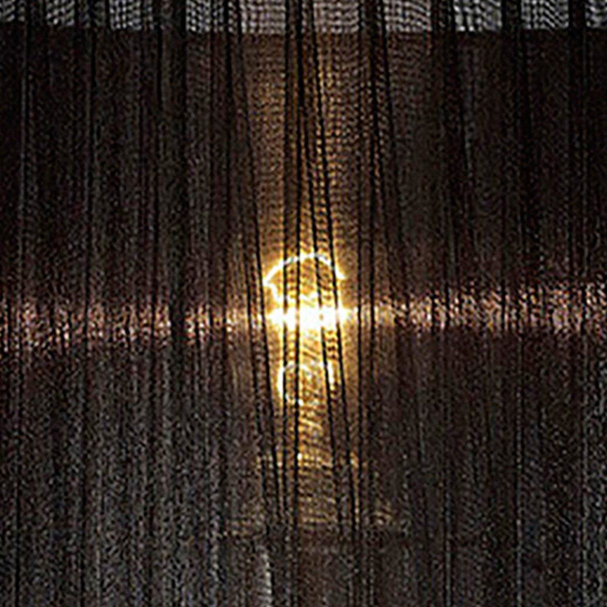 Florence Round Table Lamp Lampshade - Black, 36 x 23cm