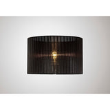Florence Round Table Lamp Lampshade - Black, 36 x 23cm