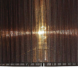 Florence Round Floor Lamp Lampshade - Black, 38 x 26cm