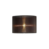 Florence Round Floor Lamp Lampshade - Black, 38 x 26cm