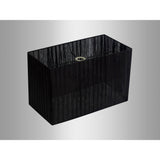 Florence Rectangle Floor Lamp Lampshade - Black, 40 x 21 x 26cm