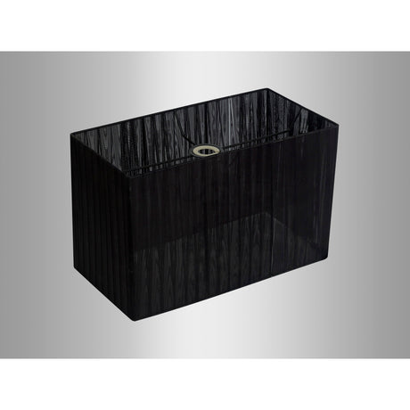 Florence Rectangle Floor Lamp Lampshade - Black, 40 x 21 x 26cm