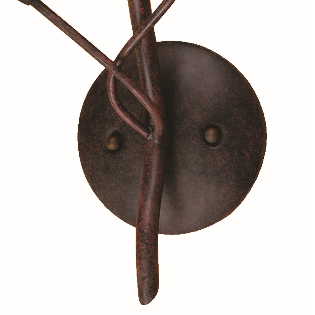 Florida 2 Light Wall Light With Switch - Brown/Black Oxide