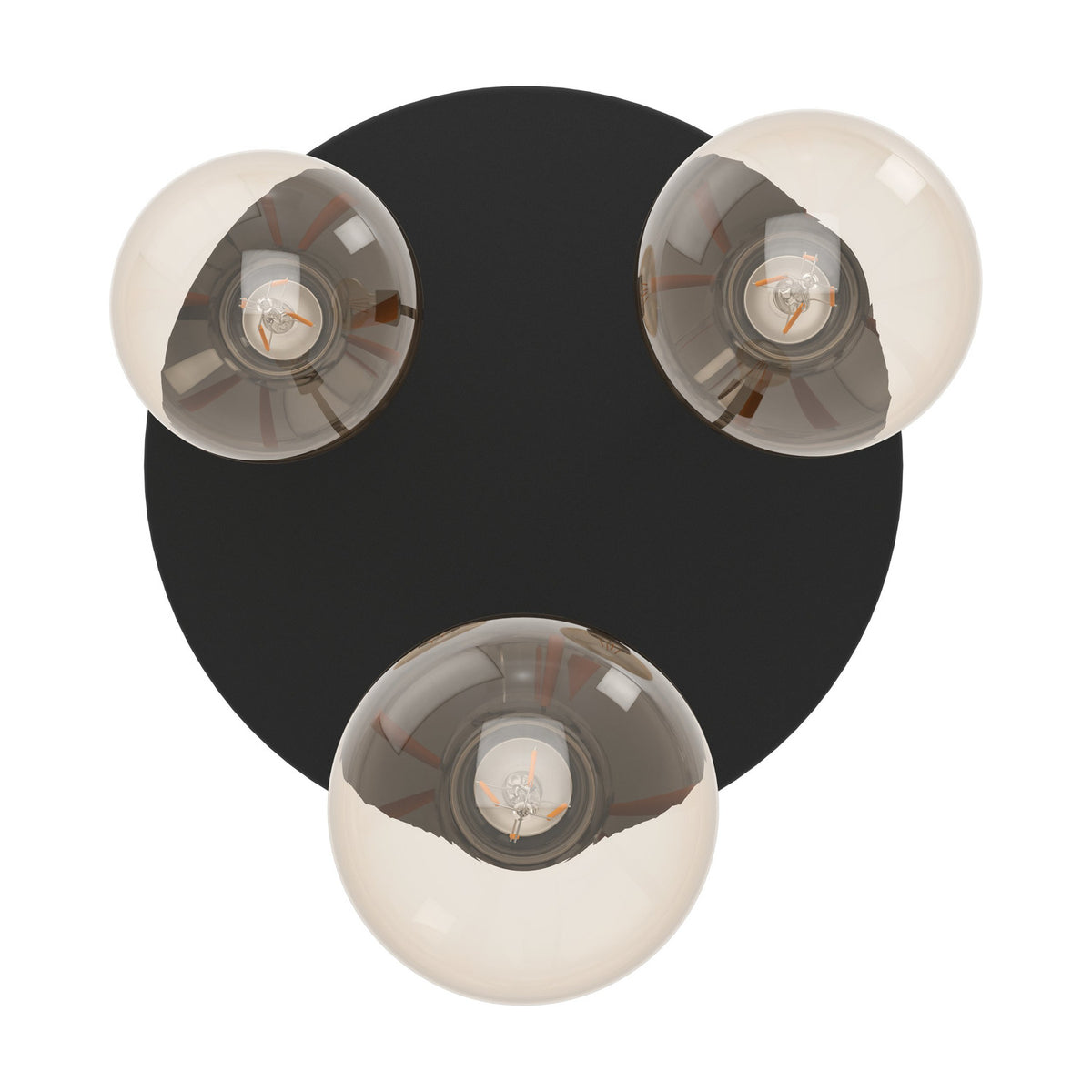 Flormine 3 Light Ceiling Light - Black