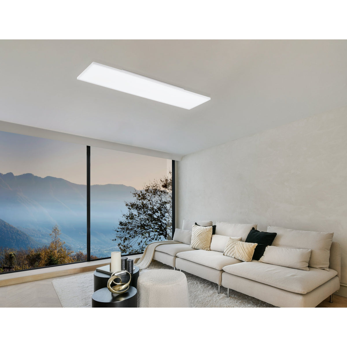 Flornorne Smart LED Flush Ceiling Light 120 x 30cm