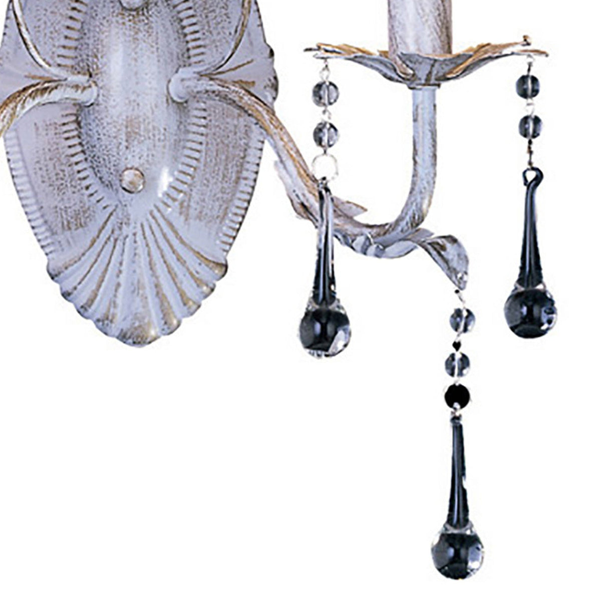 Flur 2 Light Wall Light - White & French Gold