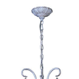 Flur 50cm Round 3 Light Chandelier - White French Gold