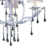 Flur 50cm Round 3 Light Chandelier - White French Gold