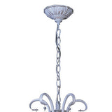 Flur 62cm Round 5 Light Chandelier - White French Gold