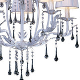 Flur 62cm Round 5 Light Chandelier - White French Gold
