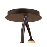 Forest 3 Light Semi-Flush Ceiling Light – Brown & Black Oxide