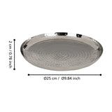 Forleyet Plate 25cm - Nickel
