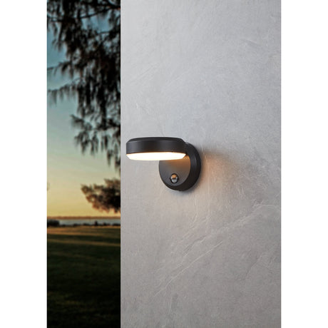 Fornaci LED Outdoor Wall Light with Motion Sensor - Black
