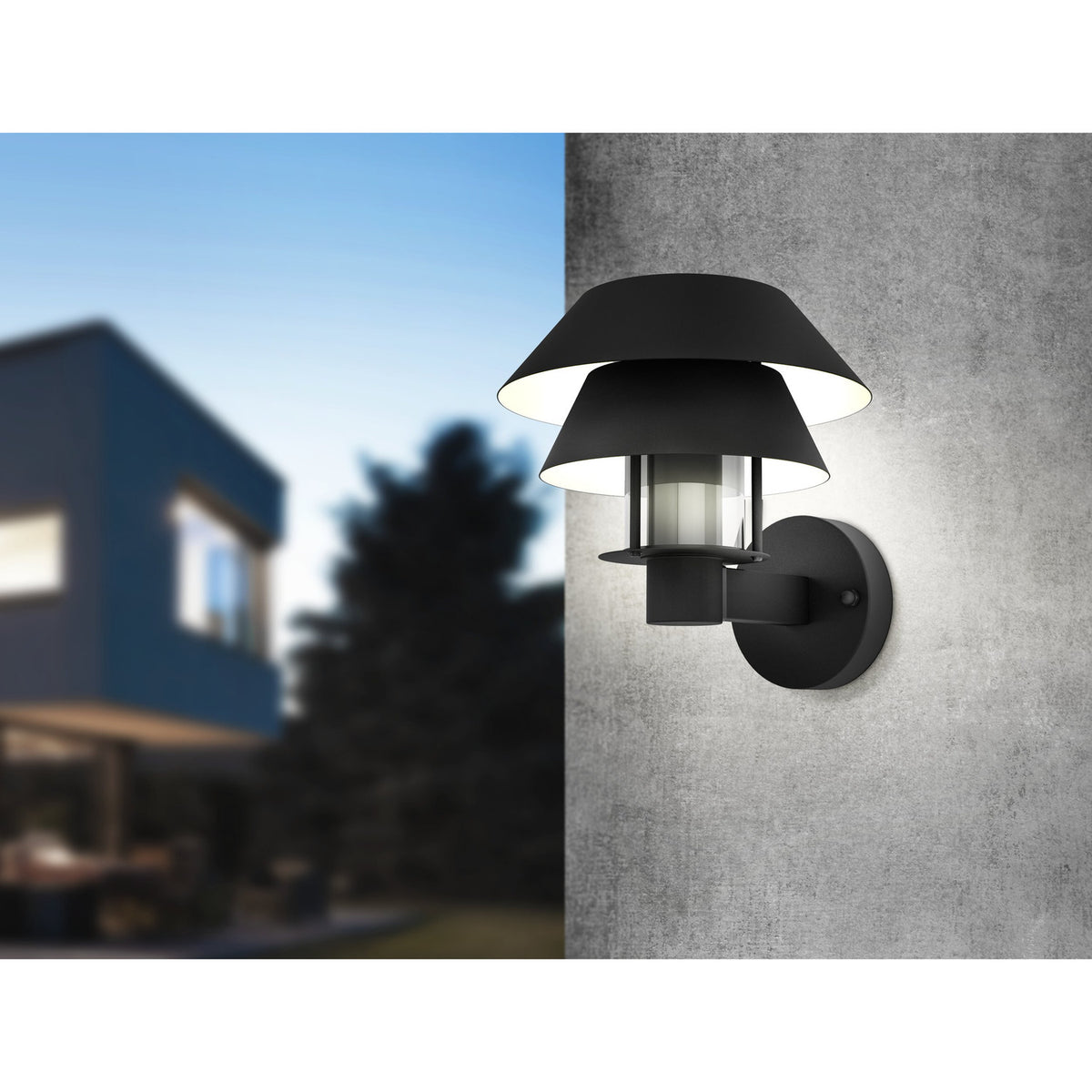 Fornena Outdoor Wall Light - Black & White