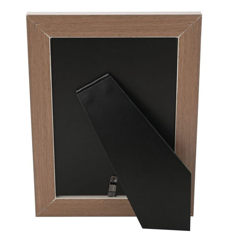 Wood Grain Effect Photo Frame with Gold Trim 10 x 8in - Brown