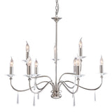 Finsbury Park 9 Light Chandelier - Polished Nickel
