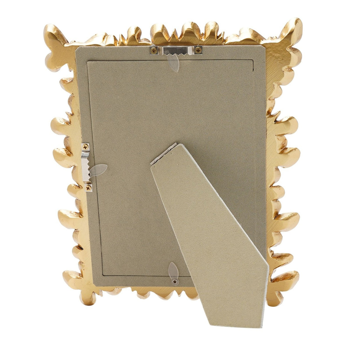 Butterfly Design Resin Photo Frame with Easel Stand - Gold