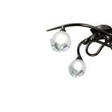Fragma 4 Light Semi-Flush Ceiling Light - Black Chrome