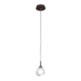 Fragma 10cm 1 Light Pendant Light - Black Chrome