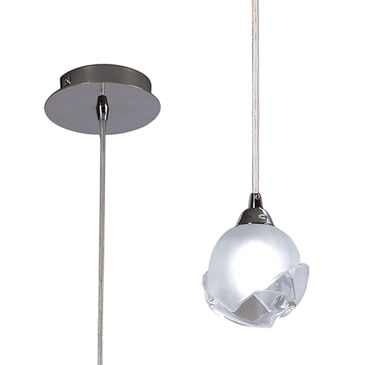 Fragma 10cm 1 Light Pendant Light - Polished Chrome