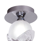 Fragma 1 Light Semi-Flush Ceiling Light - Polished Chrome