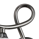 Fragma Left 1 Light Wall Light With Switch - Black Chrome