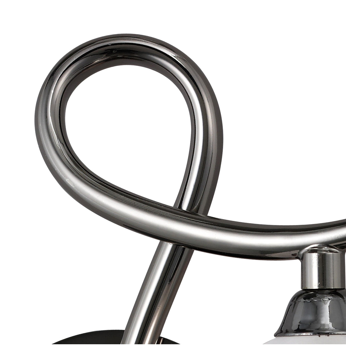 Fragma Right 1 Light Wall Light - Black Chrome