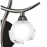 Fragma Right 1 Light Wall Light - Black Chrome
