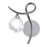 Fragma Left 1 Light Wall Light With Switch - Polished Chrome