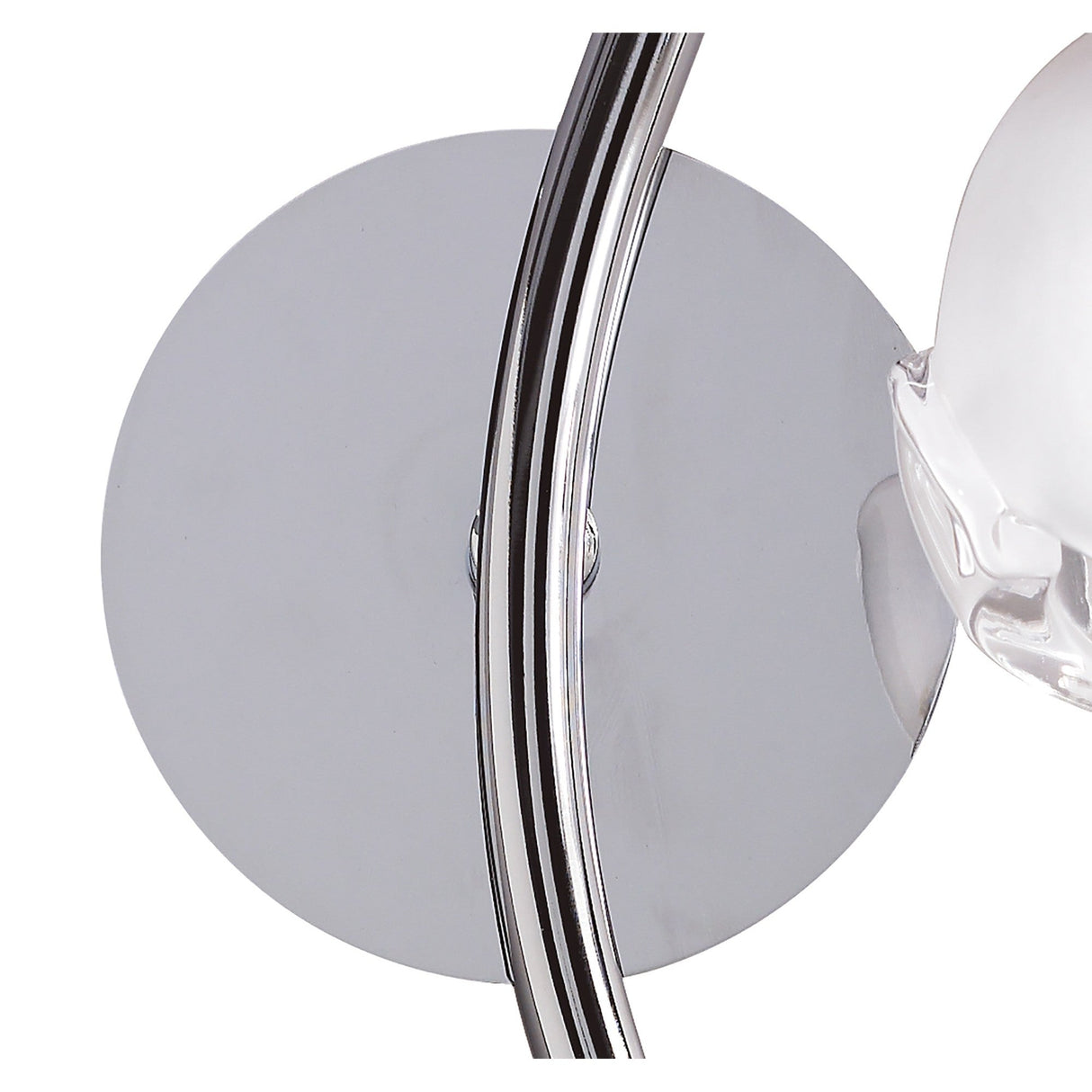 Fragma Right 1 Light Wall Light With Switch - Polished Chrome