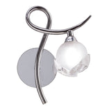 Fragma Right 1 Light Wall Light With Switch - Polished Chrome