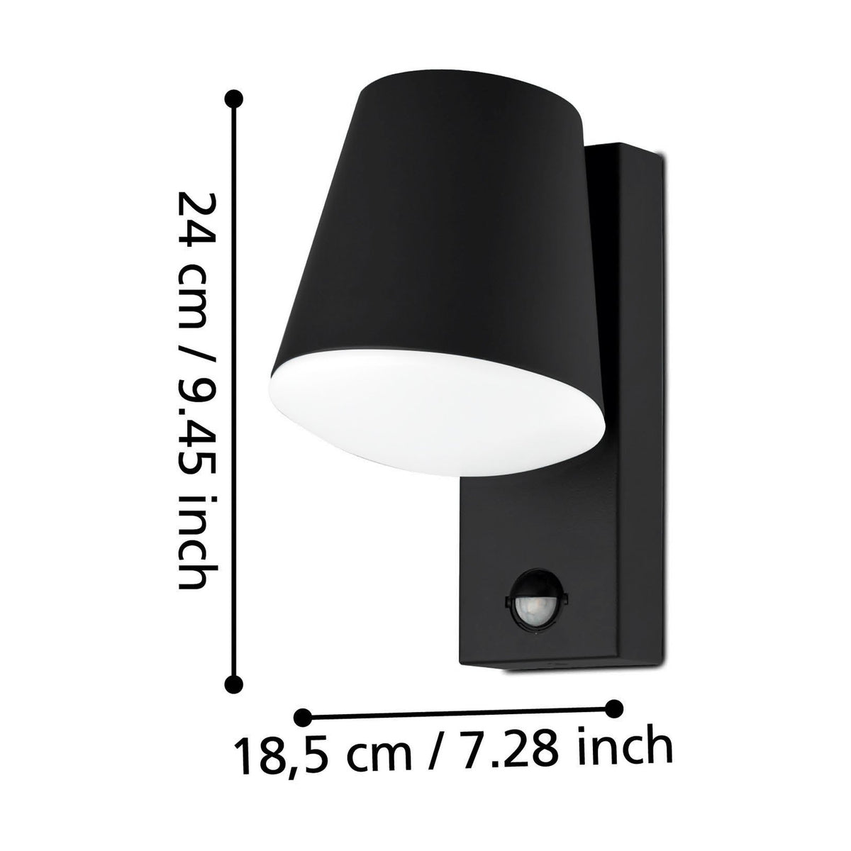 Fralbena Outdoor Wall Light with Motion Sensor - Anthracite