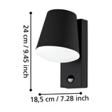 Fralbena Outdoor Wall Light with Motion Sensor - Anthracite