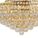 Frances 55cm 14 Light Crystal Chandelier - Gold