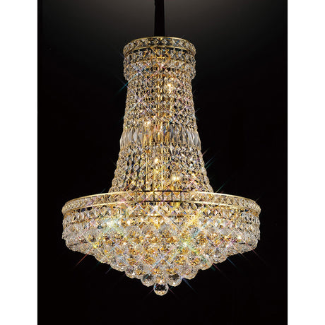 Frances 55cm 14 Light Crystal Chandelier - Gold