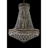 Frances 55cm 14 Light Crystal Chandelier - Antique Brass