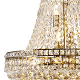 Frances 55cm 14 Light Crystal Chandelier - Antique Brass
