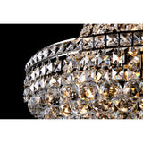 Frances 55cm 14 Light Crystal Chandelier - Antique Brass