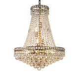Frances 55cm 14 Light Crystal Chandelier - Antique Brass