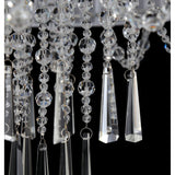 Freida 6 Light Crystal Semi-Flush Ceiling Light -  White