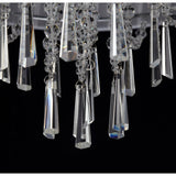 Freida 6 Light Crystal Semi-Flush Ceiling Light -  White