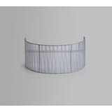 Freida Organza Wall Light Lampshade - Grey, 35 x 16cm