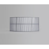 Freida Organza Wall Light Lampshade - Grey, 35 x 16cm